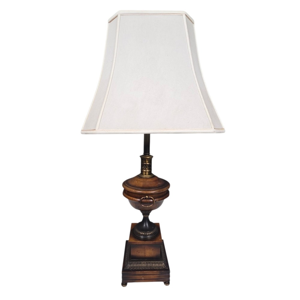 Vintage Frederick Cooper 1960's Table Lamp Wormwood Bronze Working Vtg